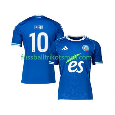 Fußballtrikots Strasbourg Emanuel Emegha 10 2025-2026 Kurzarm Heimtrikotsatz kaufen